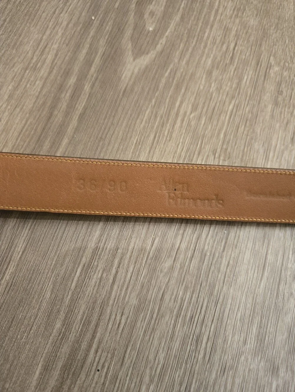 Allen Edmonds Men's Dress Belt Sz 36 style 24064 milk chocolate brown Gold Golf
